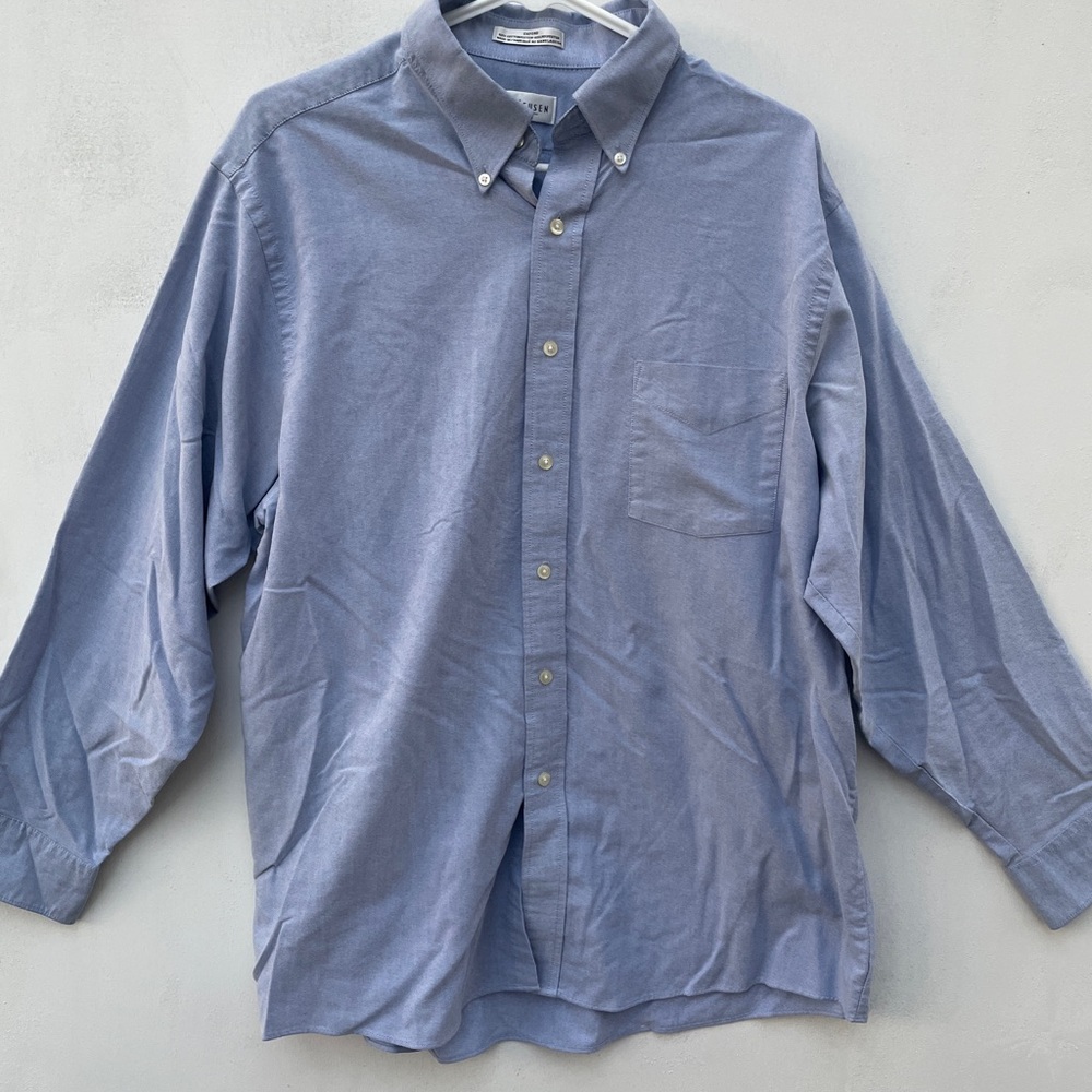 Van Heusen 17/32-33 Button Down Wrinkle-Free Oxford